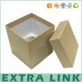 foldable square top and base craft paper storage packaging box